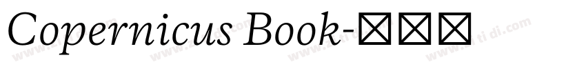 Copernicus Book字体转换 Copernicus Book字体转换
